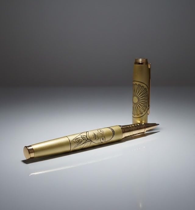 KP2® Luxury Gold Metal Roller Ball Pen | Premium Writing Instrument | Refillable German Jotter | Spiritual Gift | Office S