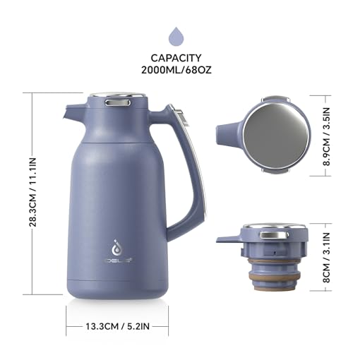 Jarra de café aislada al vacío de 2 litros y termo de agua IDEUS 6