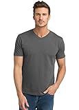 prAna Men's Standard V-Neck T-Shirt, Charcoal Heather, XX-Large