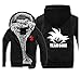 Produktbild Mempire Herren Kapuzenpullover Sweatjacke mit Reißverschluss Son Goku Kakarotto Team Goku Gemusterte Sweatshirts (C,L)