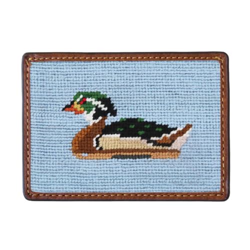 Smathers & Branson Wood Duck Decoy Needlepoint Credit Card Wallet
