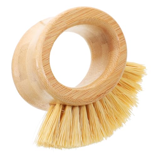 Ipetboom Bamboo Beard Brush for Men Barber Accessory Dense Bristles Hair Duster Brush for Neck