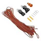 OUNONA Kit Completo de Elevación para Persianas Enrollables y Venecianas de Bambú Herrajes Metálicos y Sistema de Cuerda, Compatible Cortinas Retro para Uso en Ventanas Color Aleatorio