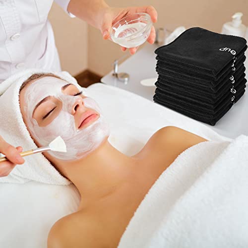 48 Pieces Makeup Towels Bulk 12 X 12 Inch Make Up Cloth Microfiber Washcloth Reusable Makeup Remover Face Skin Cleaning Soft Absorbent Spa Facial Towels Makeup Bulk Gift For Women Holiday (Black) #TOP5