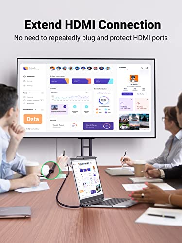 Ugreen Hdmi Extender 8K Hdmi Extension Cable 2.1 Ultra High Speed Cord 4K Hdmi Male To Female Adapter Compatible With Macbook Pro 2021/Ps5/Xbox Series X/Roku Tv/Uhd Tv/Blu-Ray, 1.5Ft #TOP1