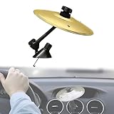Car Cymbal, Car Cymbal Air Vent, Mini Drum CrashCymbal, Suitable For Any Type Of CarVents (Gold)
