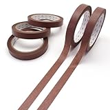 【Amazon.co.jp 限定】 mt large core チョコレート 5巻パック (強粘着/和紙) ラッピング ギフト (公式販売店/大容量) カモ井加工紙 無地 茶色/マステ マスキングテープ セロハンテープ