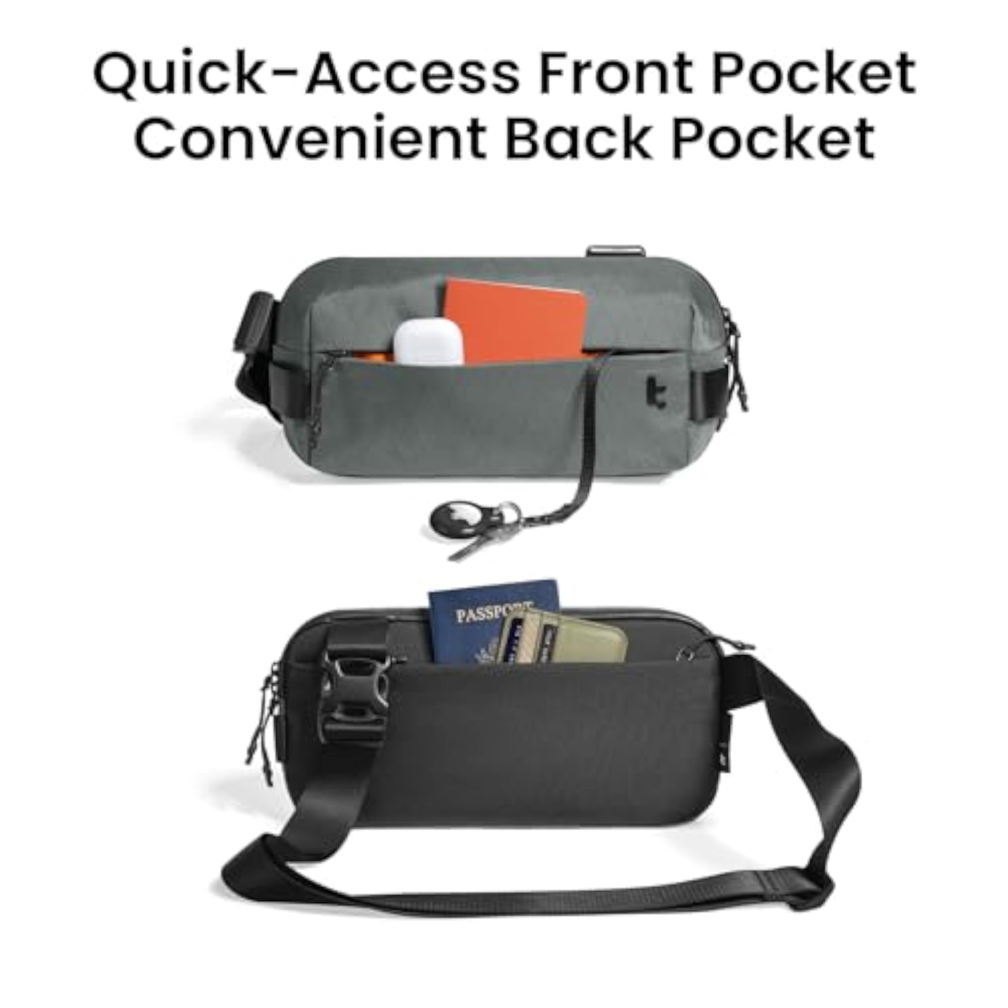 Minimalist Crossbody Sling Bag for Men & Women, 3L-10L