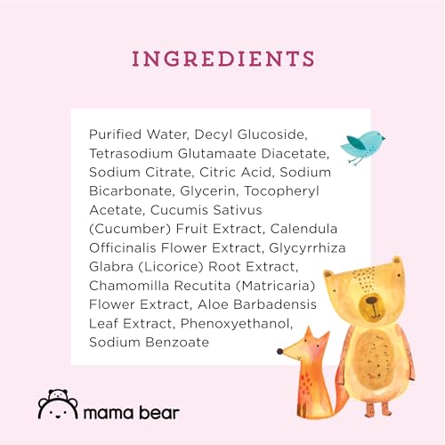 Image of Amazon Brand - Mama Bear 99% Water Baby Wipes, Hypoallergenic,formulated without Fragrance, 72 Count