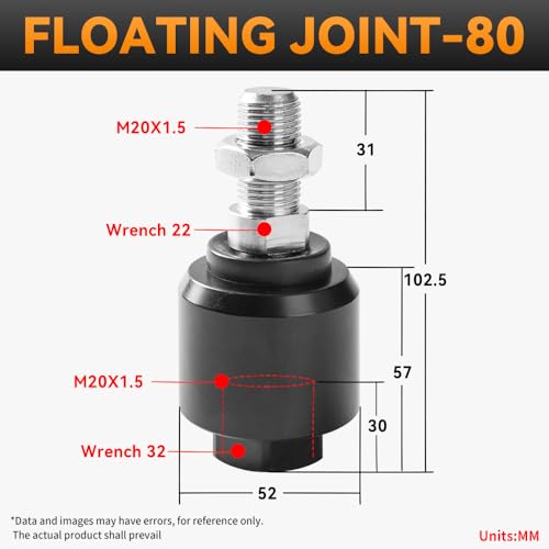 Image of Cylinder Pneumatic FD-80 Accessories M20*1.5 Universal Swing Floating Joint