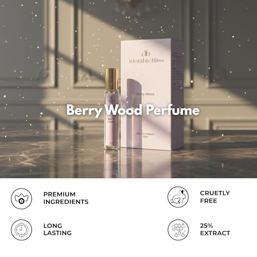 Image of Berry Wood Eau De Parfum 15ML | Elegant Women's Fragrance with Vibrant Raspberry & Warm Woody Notes | Long-Lasting | Perfect for Everyday, Brunch & Vacations | Ideal Gift for Her