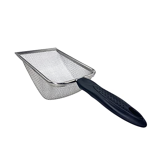 Falltail Stainless Steel Reptile Sand Substrate Scoop Shovel Sifter Fine Mesh Metal Reptile Litter Cleaner Scooper For Sand Bedding #TOP3