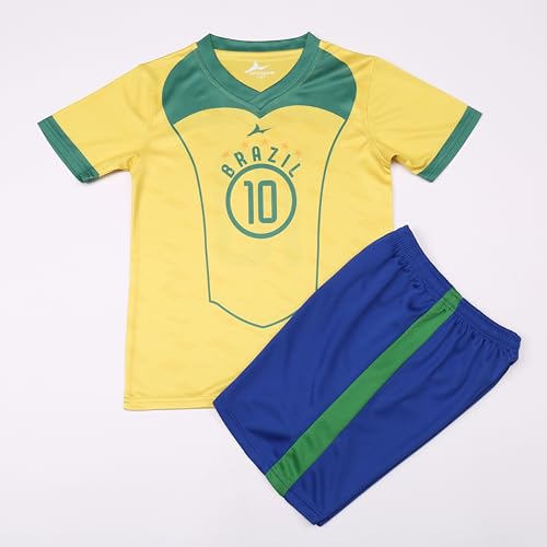 HANLIDA Kids Brazil Fan Jersey