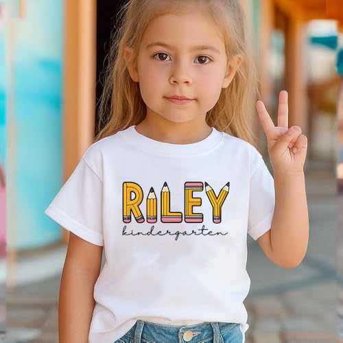 First Day of Kindergarten Shirt Personalized with Name – Custom Back to School Shirts, 1st Day of Kindergarten Shirt2