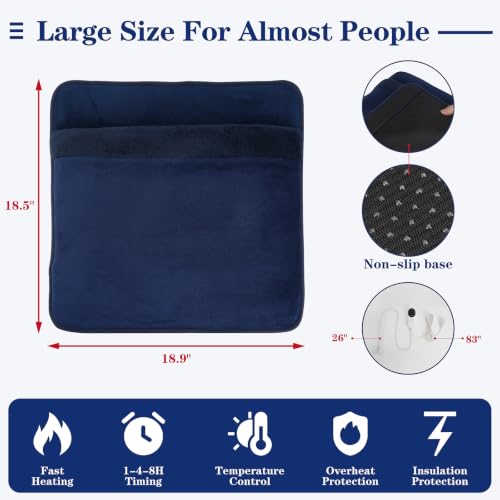 Double Sided Electric Foot Warmer with LED Display, Heating Pad for Feet - image 4