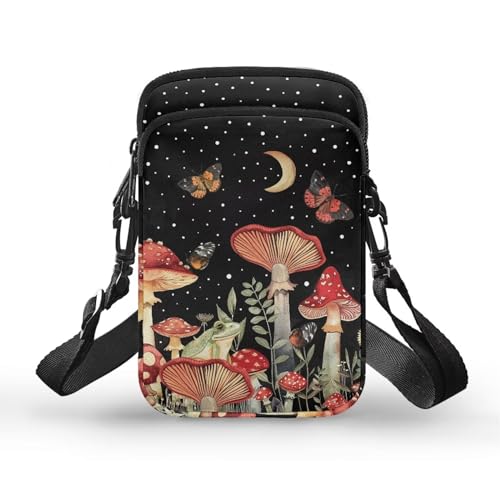 Small Messenger Bag for Women, 2 Layer Crossbody Bag with Adjustable Shoulder Strap