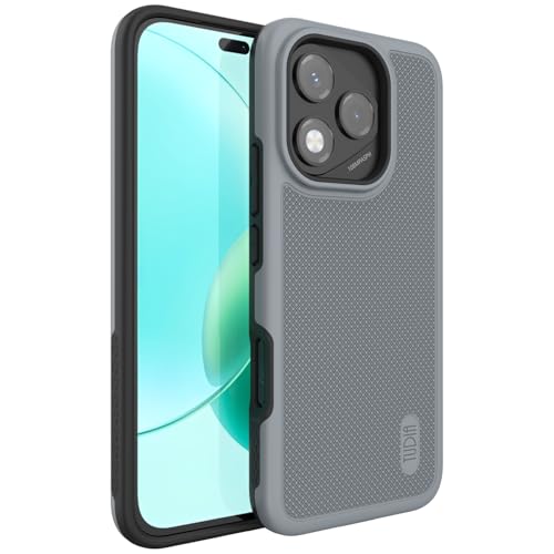 TUDIA DualShield Grip Designed for Honor 400 Lite (2025), [MergeGrip] Military Grade Dual Layer Shockproof Slim Tough Heavy Duty Protective Phone Case Cover (Grey)
