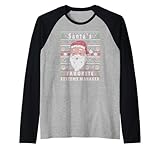 santas xmas ugly christmas systems manager maglia con maniche raglan