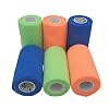 PintoMed – 2 x Neon Groen + 2 x Oranje + 2 x Blauw – Samenhangend Verband – Cohesive Bandage – 6 rollen x 10 cm x 4,5 m…