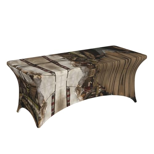 Nappe viking anti-vent avec coins ajustés pour stabiliser votre table de 1m80