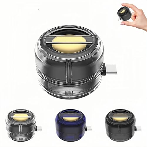 Mini Portable 5X Speaker Amplifier, Plug & Play for Music/Calls, Compatible with Smartphones, Tablets, Laptops&PC, Lightweight Compact bullhorn Outdoor Loudspeaker (Transparent, Type-c interface)