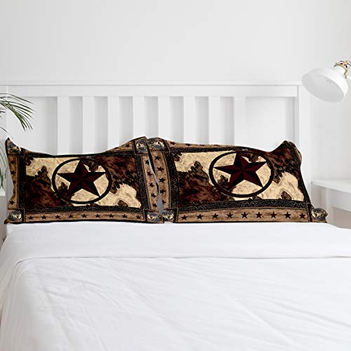 Western Duvet Cover, Western Comforters Queen Size, Western Bedding Comforters & Sets For Kids&Adult, 3Pcs Washed Microfiber Bedding Duvet Cover Set Western Texas Star Duvet Cover Room Decor Aesthetic #TOP4