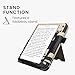 kwmobile Case Compatible with Kobo Libra Colour - Case PU Leather Cover with Magnet Closure, Stand, Strap, Card Slot - Girl and Books Black/Beige