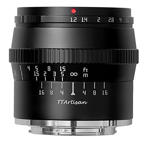 Ttartisan 50Mm F1.2 Metallo Corpo Lente Compatibile Con Canon M Mount - Nero