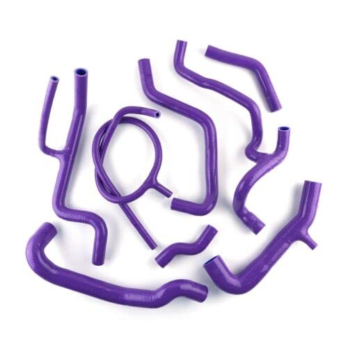 Kit de manguera de refrigerante de silicona para radiador VW MK3 VR6 Golf Jetta GTI GLX 2.8 2.9 1994-1998 (morado)