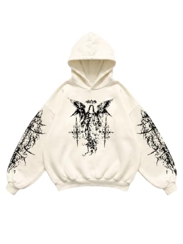 Amazon.com: Verdusa Men's Y2k Gothic Graphic Hoodie Sweatshirt