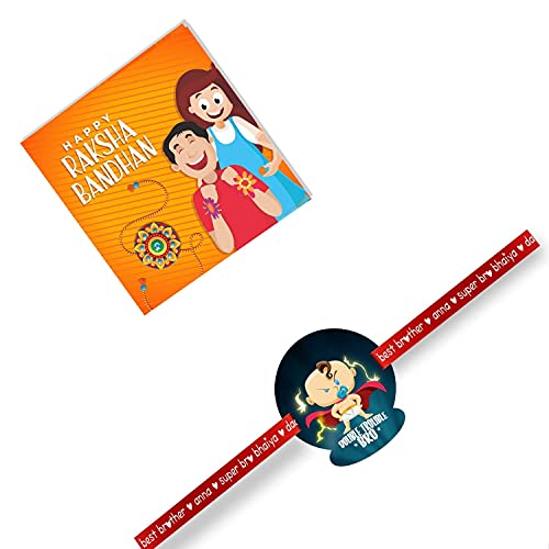Image of TheYaYaCafe Little Bro Printed Rakhi for Baby Brother | Rakshabandhan Baby Bro Rakhi