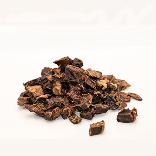 Trainingshappen Rind für Hunde, Getrocknete Leckerli, 1kg, 2x2cm, Naturbelassen, Ohne Konservierungsstoffe, Hoher Proteingehalt 72,4%