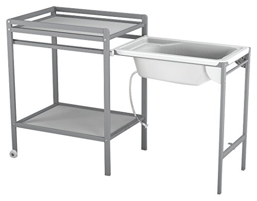 Ateliers T4 cambiador con ruedas gris