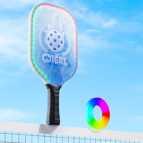 LED Pickleball Paddles with RGB Lighting Modes