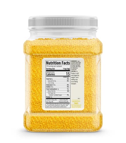 image for Yellow Sprinkles By Unpretentious, 1.5 lb, Bright & Colorful Jimmies, 
