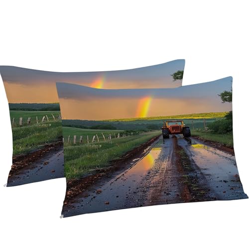 Housse de couette tracteur microfibre douce avec fermeture éclair