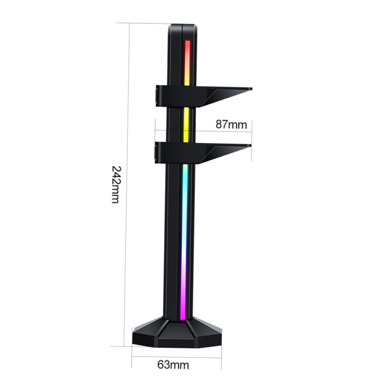 BESTonZON Soporte para Tarjeta Gráfica Ajustable Soporte Magnético para Gpu Compatible para Montaje De Hardware Pc Material Resistente