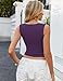 Avidlove Womens Tank Tops Crop Top Summer Going Out Square Neck Soft Camisole 2025 Trendy Purple