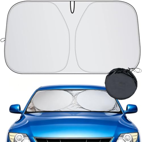 Parasol para coche delantero con protección térmica y bolsa para BMW 2