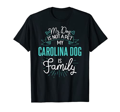 Cute Carolina Dog Design Family Dog Giftn T-Shirt, Black