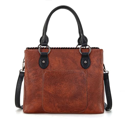 Image of Trinity Ranch Tote Bag for Women Western Purse Floral Tooled Concho Collection