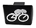 Elektroplate Cycling All Metal Black Hitch Cover for Trucks and SUVs | Fits Standard 2