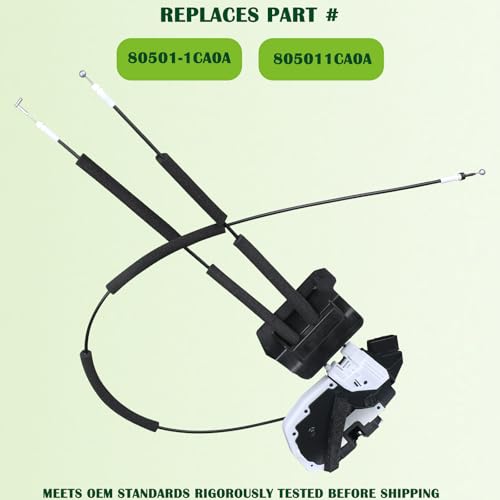Image of Door Lock Latch Actuator Assembly Front Left Driver Side Compatible with 2008-2013 Infiniti FX35 FX37 FX50 2014-2017 QX70 Replaces 80501-1CA0A 805011CA0A