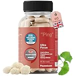 Paused Ultra Focus, Mind & Memory Supplement - 60 Capsules | 1 Month Supply Cognitive Enhancer with Lion's Mane & Iodine | Boosts Energy, Improves Mood & Mental Performance | Vegan & Gluten-Free | UK