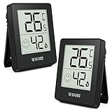 MAVORI® Thermometer Hygrometer digital - Temperaturmessgerät und Feuchtigkeitsmesser innen mit Raumklima-Indikator - Raumthermometer und Hydrometer mit präzisen Messwerten