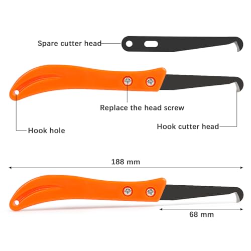 YOPEUC Fugenkratzer Fliesen Fliesen Gelenkwerkzeug 2 Stück mit 8 Ersatzklingen, Fugenentferner Werkzeug Fugen Entferner zum Entfernen von Silikon Acryl oder Scheibenkleber Fugen Fliesen Lücke