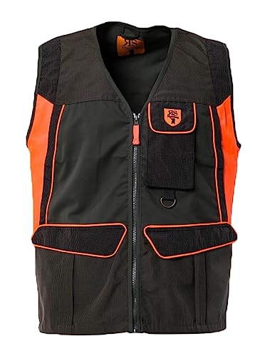 fratelliditalia.org Gilet smanicato cotone tessuto tecnico impermeabile carniere richiudibile caccia - Personalizzabile con il tuo logo Colore ARANCIONE Taglia XXL