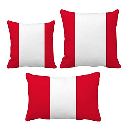 Coussin drapeau Pérou maison sofa Amérique du Sud décoration salon - 2