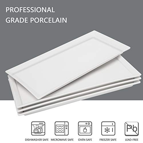 Amhomel PLATTER-WHITE-4 4-Pack Serving Plates thumb #6