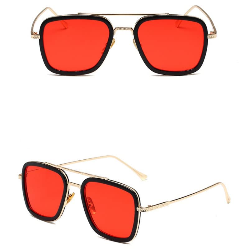 Women's Polarized Sunglasses Summer Classic UV Protection Retro Edition Square Full Frame Fashion Glasses Random Case4